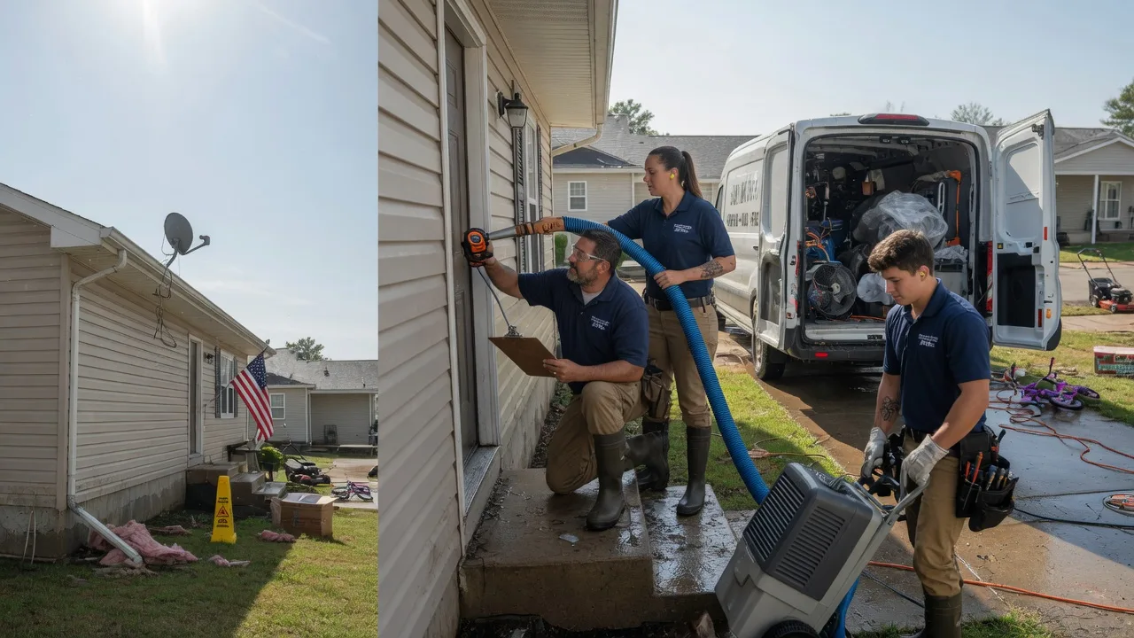 Ceiling Water Damage Restoration in Canton, KS near me